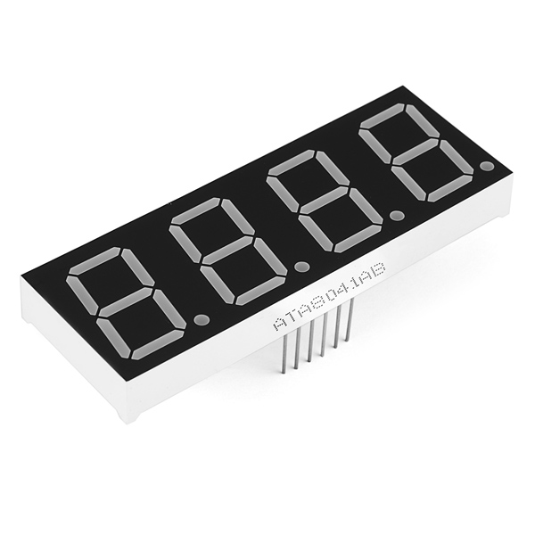 7-Segment Display - 1" Tall (Yellow)