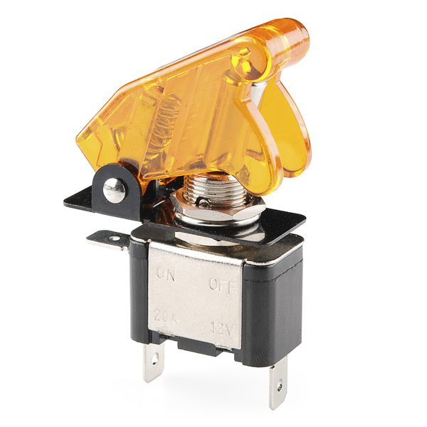 Missile Switch with Cover - Illuminated (orange)